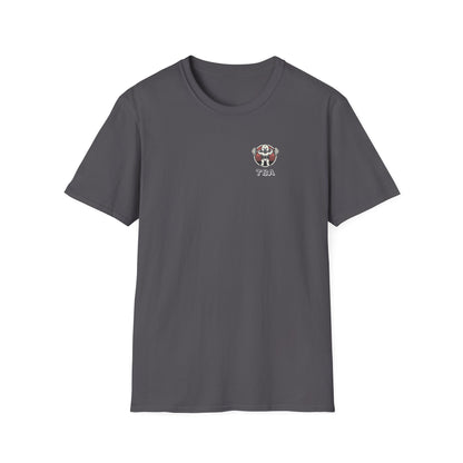 TBA White Logo Unisex Softstyle T-Shirt