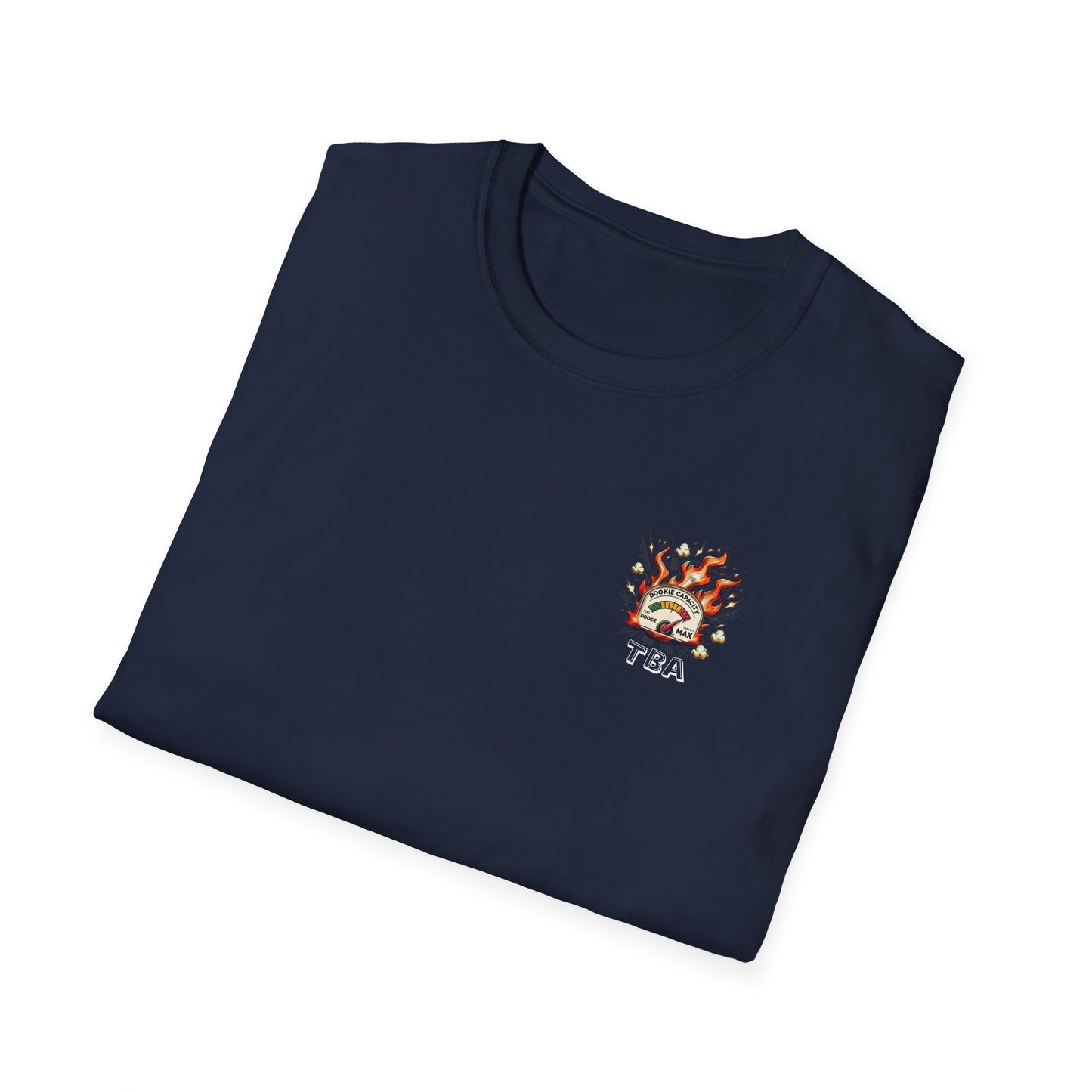 Over-Caffinated White Logo Unisex Softstyle T-Shirt