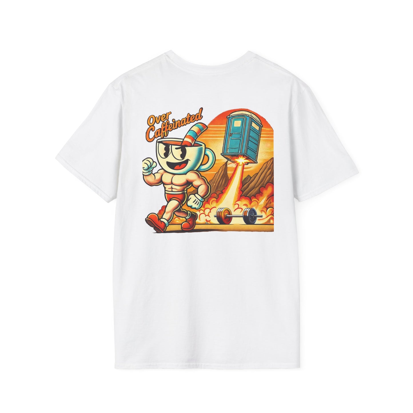 Over-Caffeinated Unisex T-Shirt White