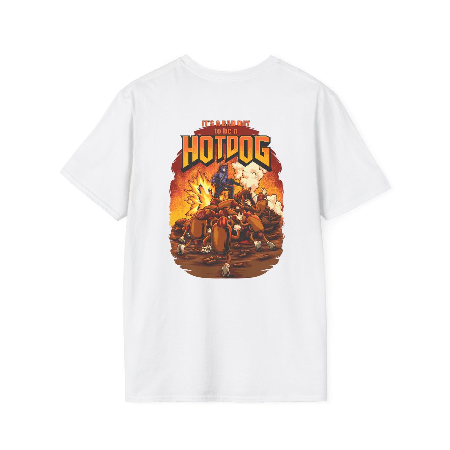 It's A Bad Day to be a HOTDOG Unisex Softstyle T-Shirt