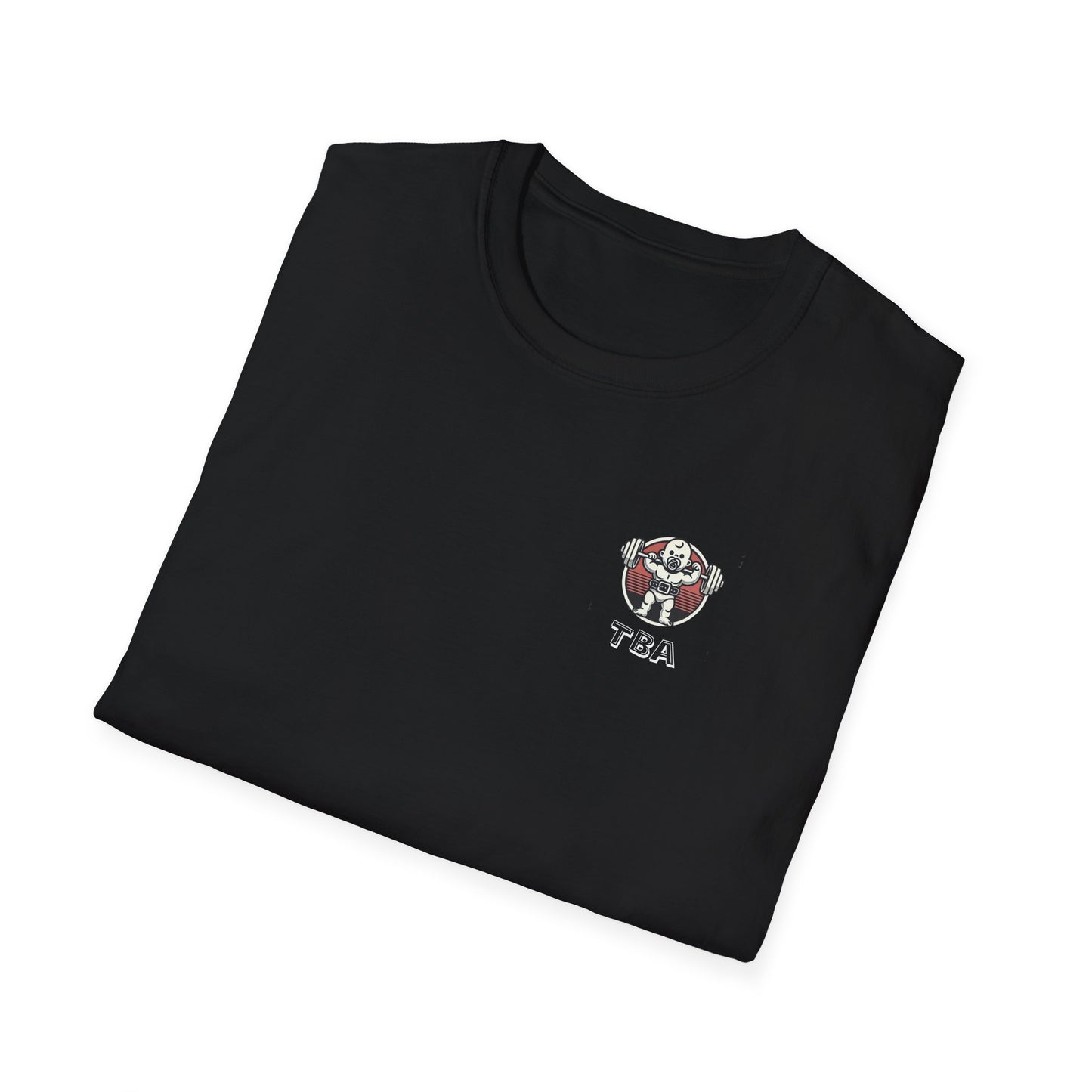 TBA White Logo Unisex Softstyle T-Shirt