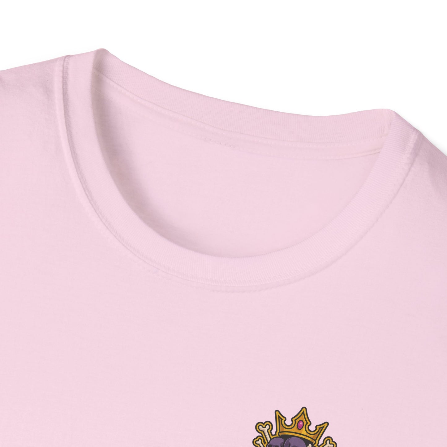 Princess the Pitbull Black Logo Unisex Softstyle T-Shirt Pink