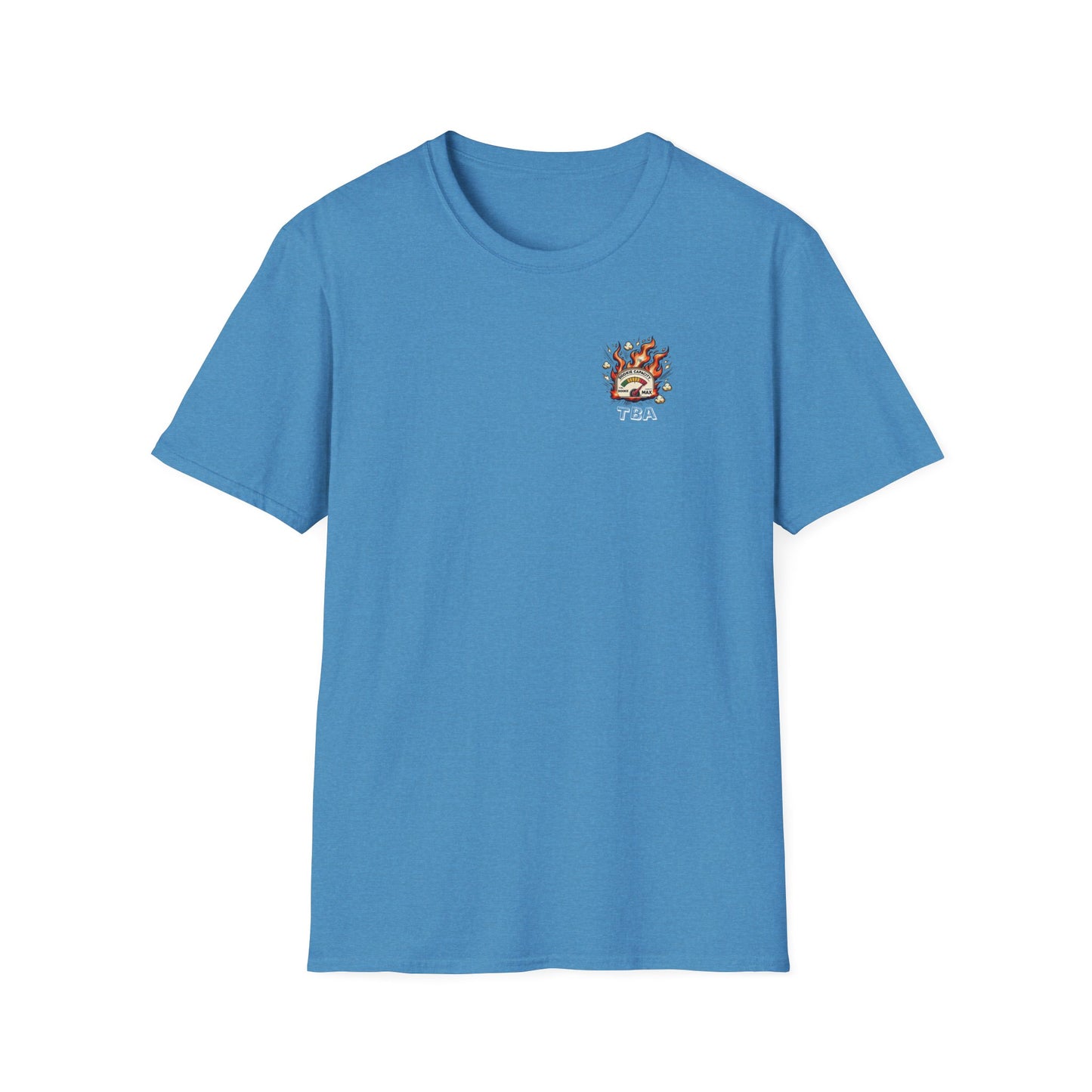 Over-Caffinated White Logo Unisex Softstyle T-Shirt