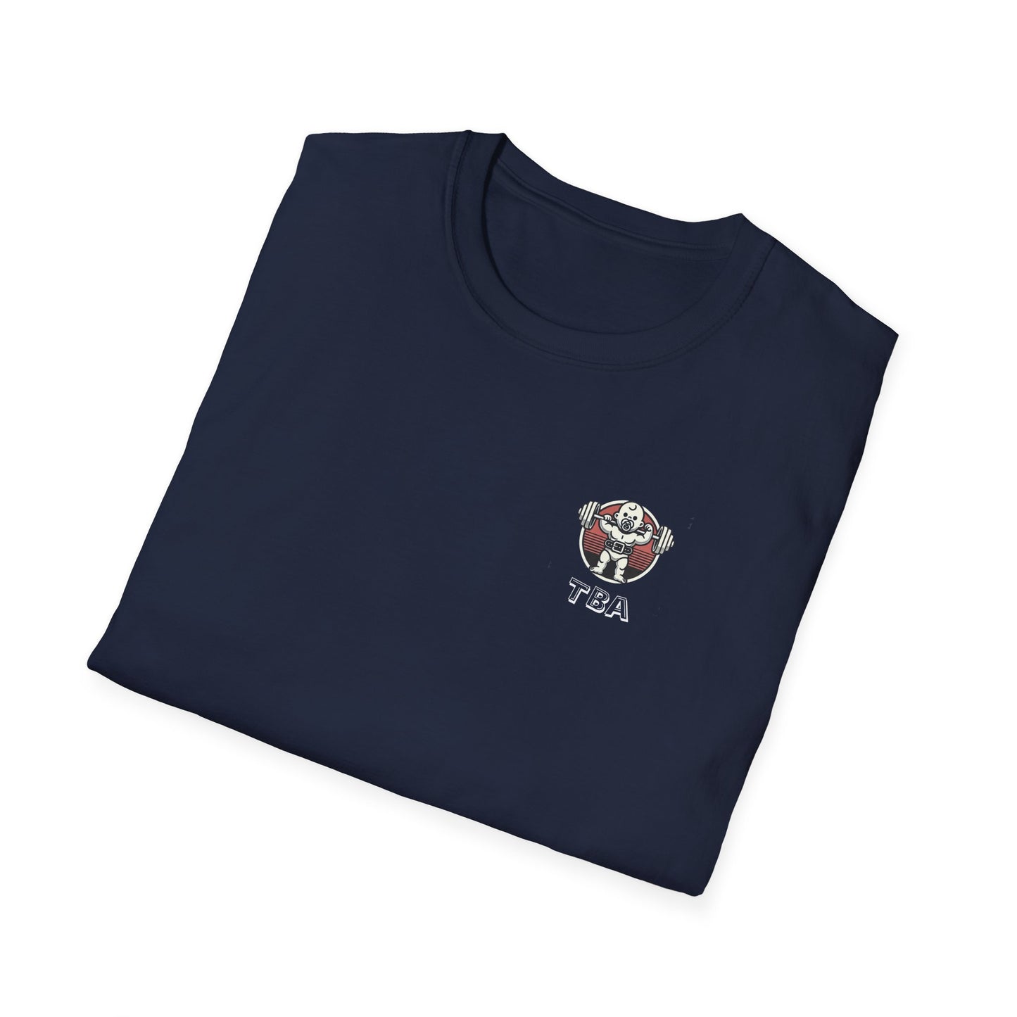 TBA White Logo Unisex Softstyle T-Shirt