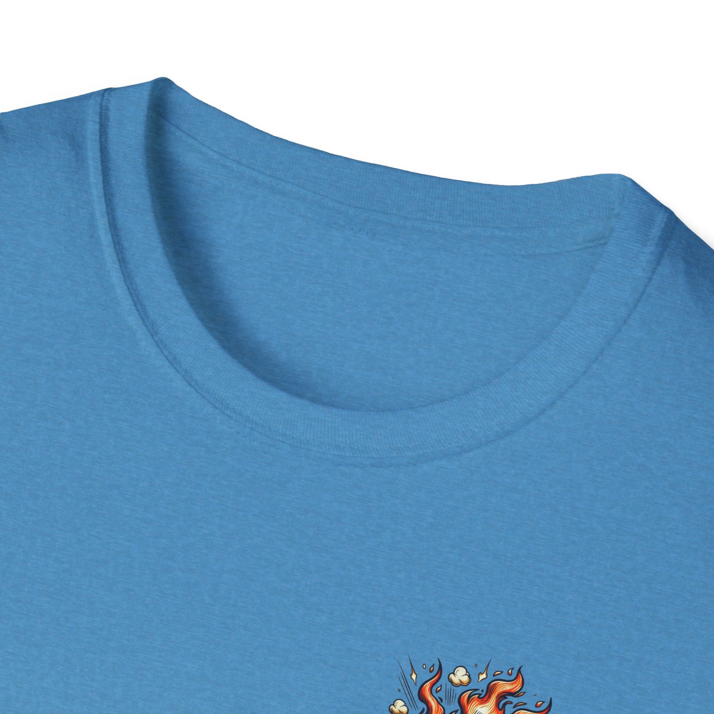 Over-Caffinated White Logo Unisex Softstyle T-Shirt