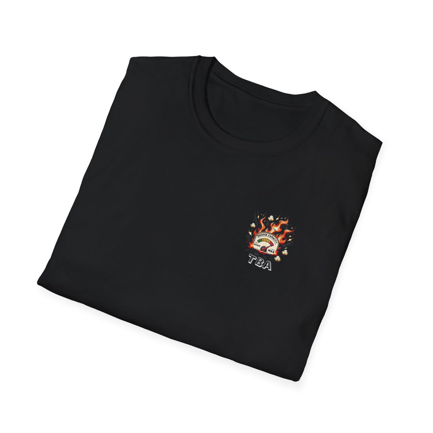 Over-Caffinated White Logo Unisex Softstyle T-Shirt