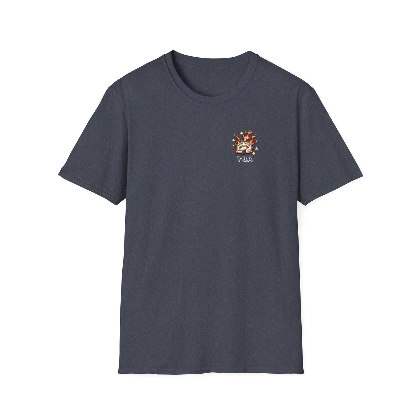 Over-Caffinated White Logo Unisex Softstyle T-Shirt
