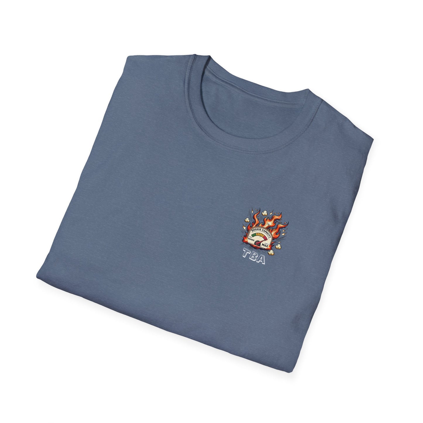 Over-Caffinated White Logo Unisex Softstyle T-Shirt