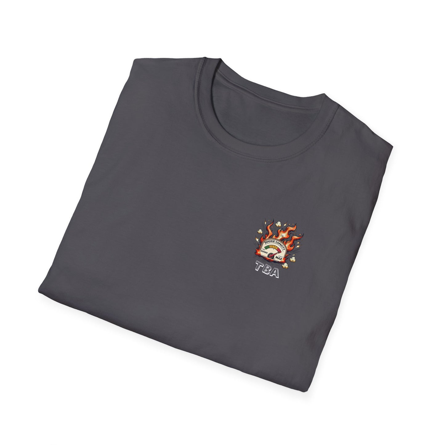 Over-Caffinated White Logo Unisex Softstyle T-Shirt
