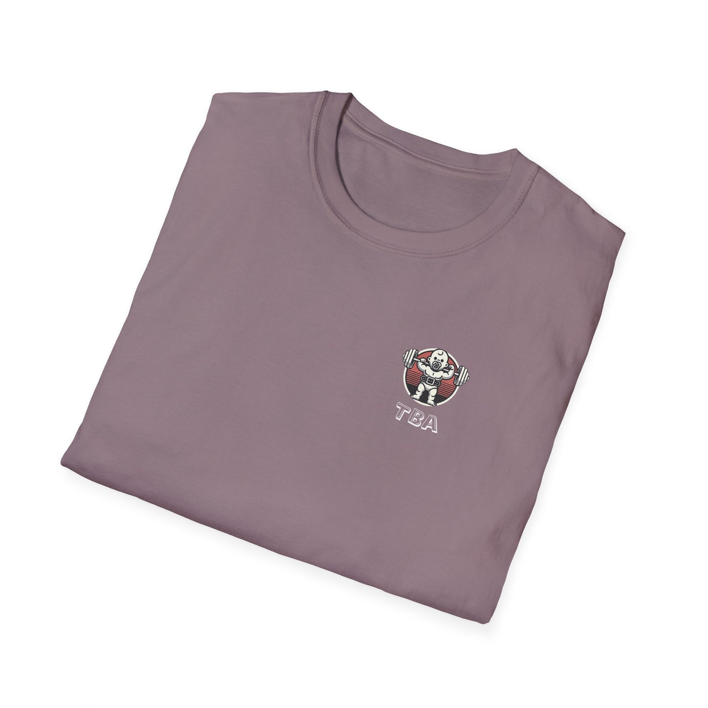 TBA White Logo Unisex Softstyle T-Shirt