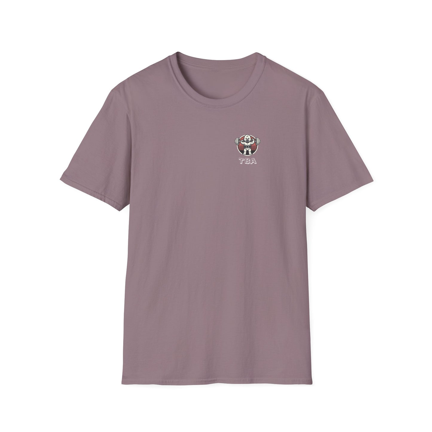 TBA White Logo Unisex Softstyle T-Shirt