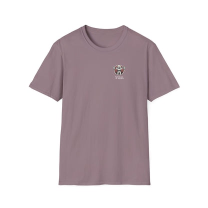 TBA White Logo Unisex Softstyle T-Shirt