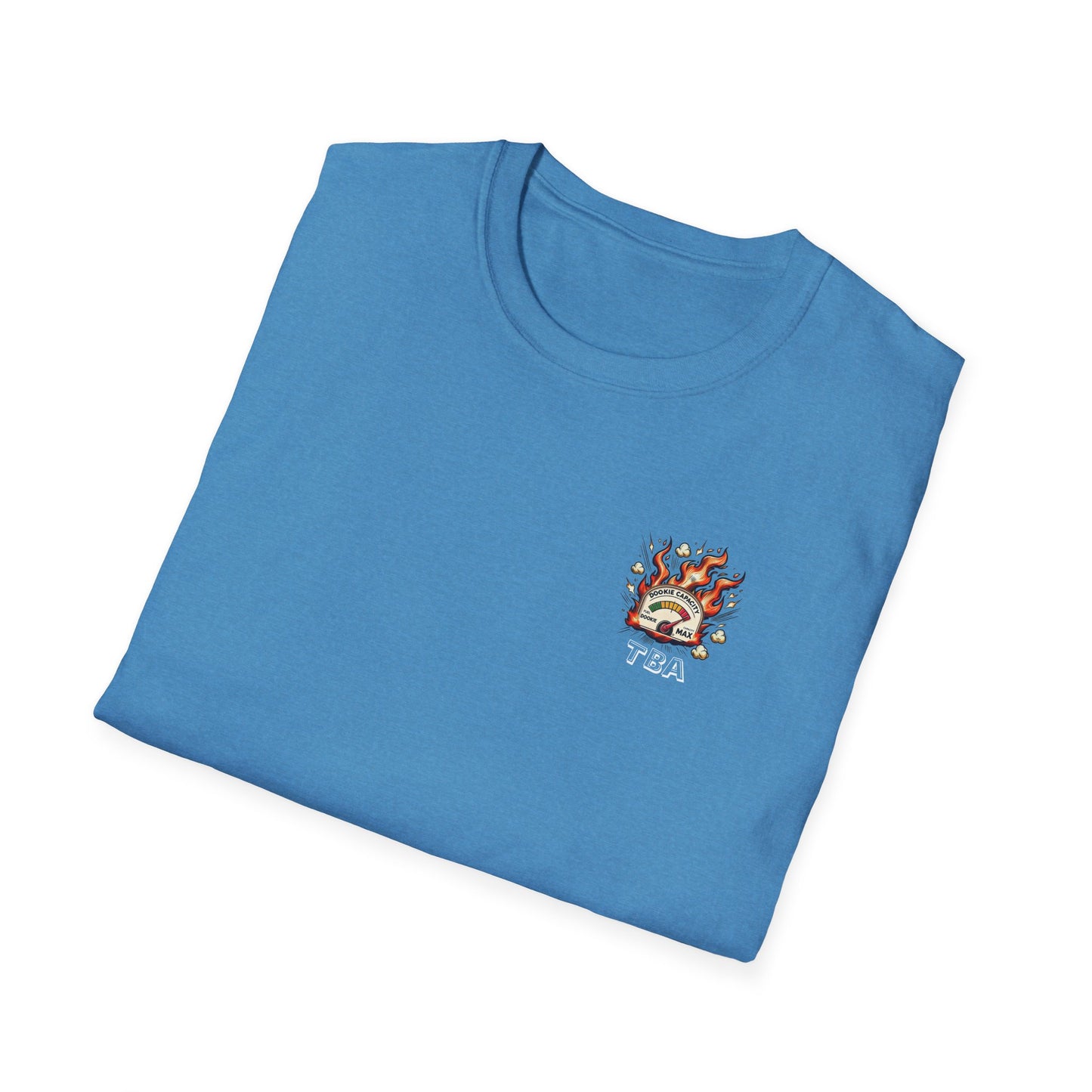 Over-Caffinated White Logo Unisex Softstyle T-Shirt