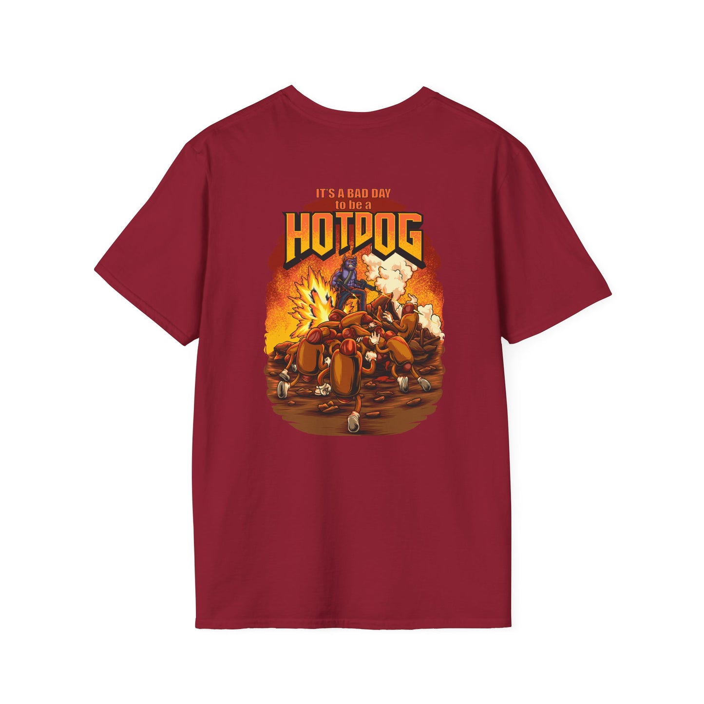 It's A Bad Day to be a HOTDOG Unisex Softstyle T-Shirt
