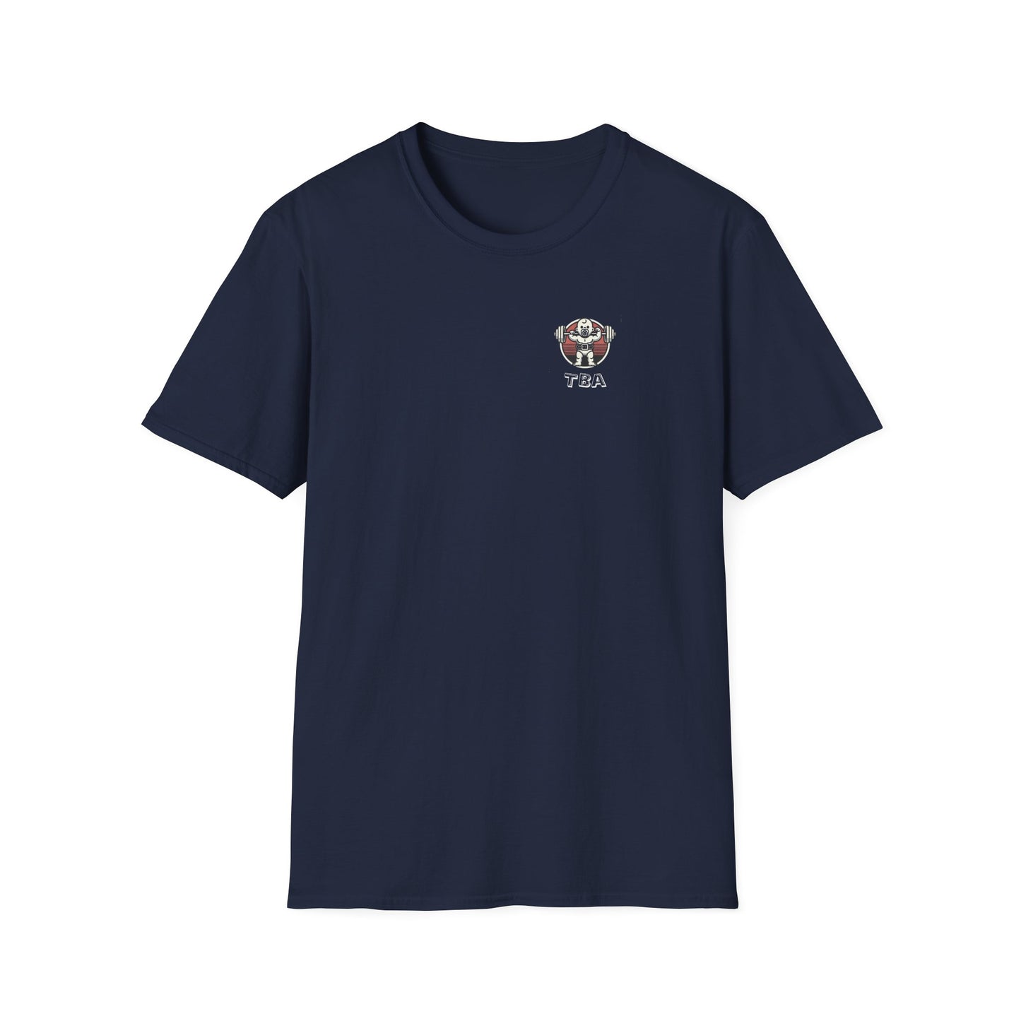 TBA White Logo Unisex Softstyle T-Shirt