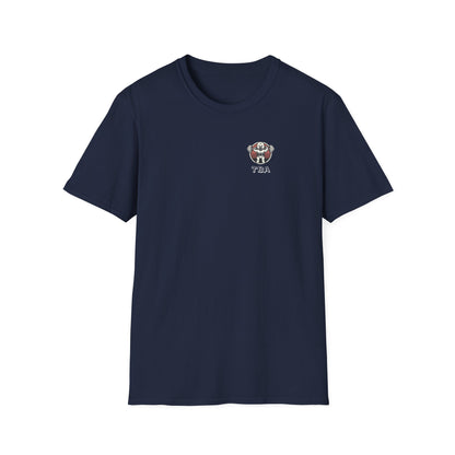 TBA White Logo Unisex Softstyle T-Shirt