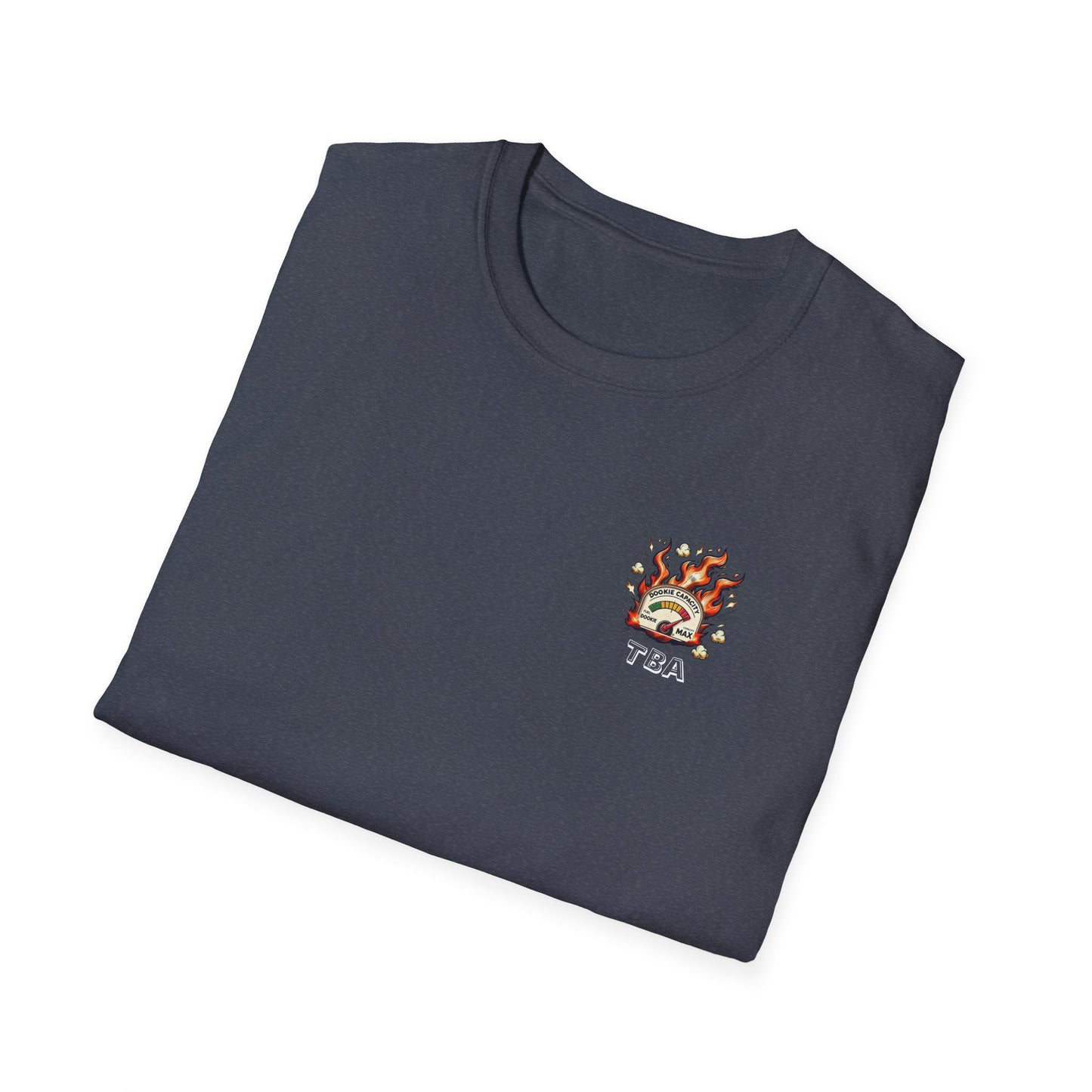 Over-Caffinated White Logo Unisex Softstyle T-Shirt