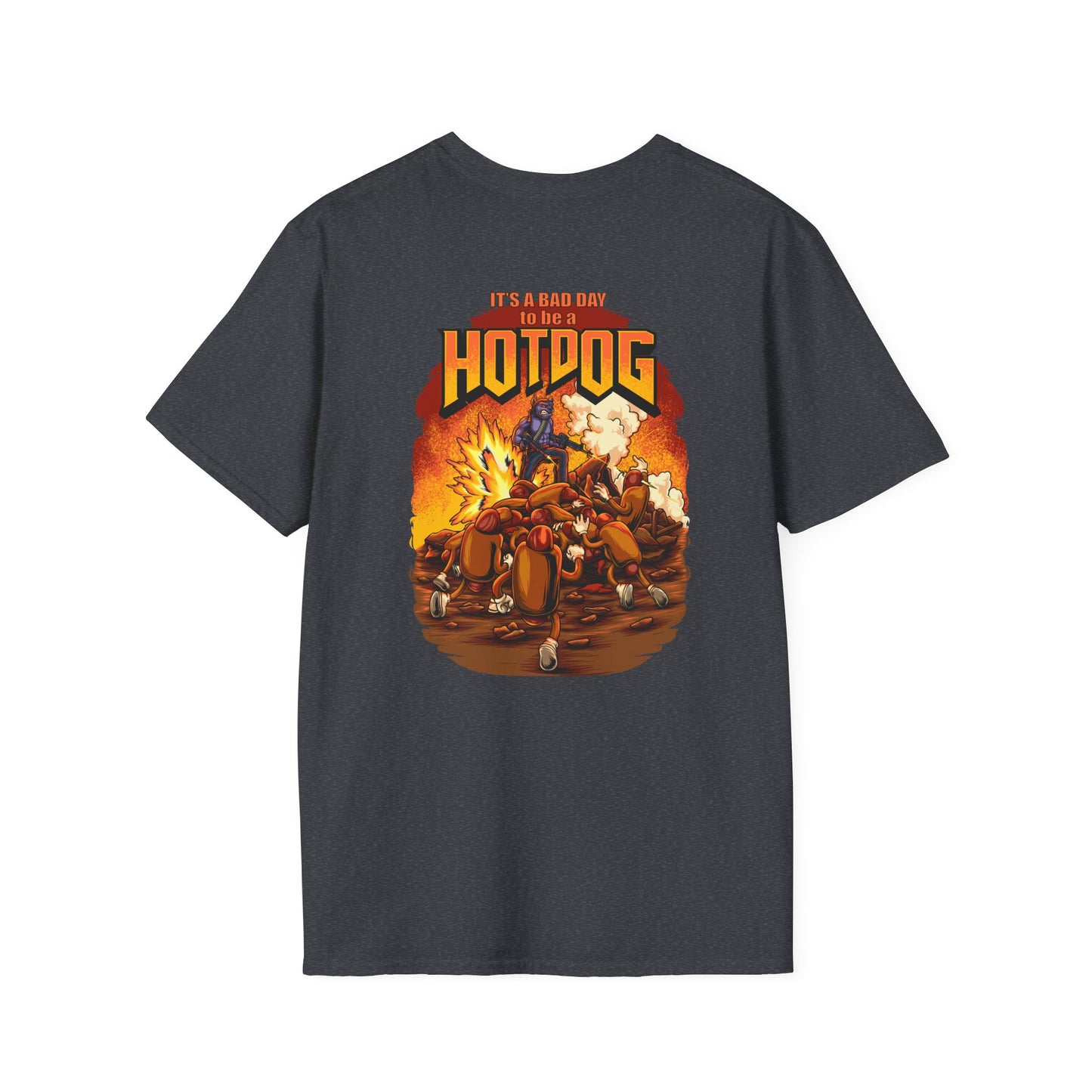 It's A Bad Day to be a HOTDOG Unisex Softstyle T-Shirt