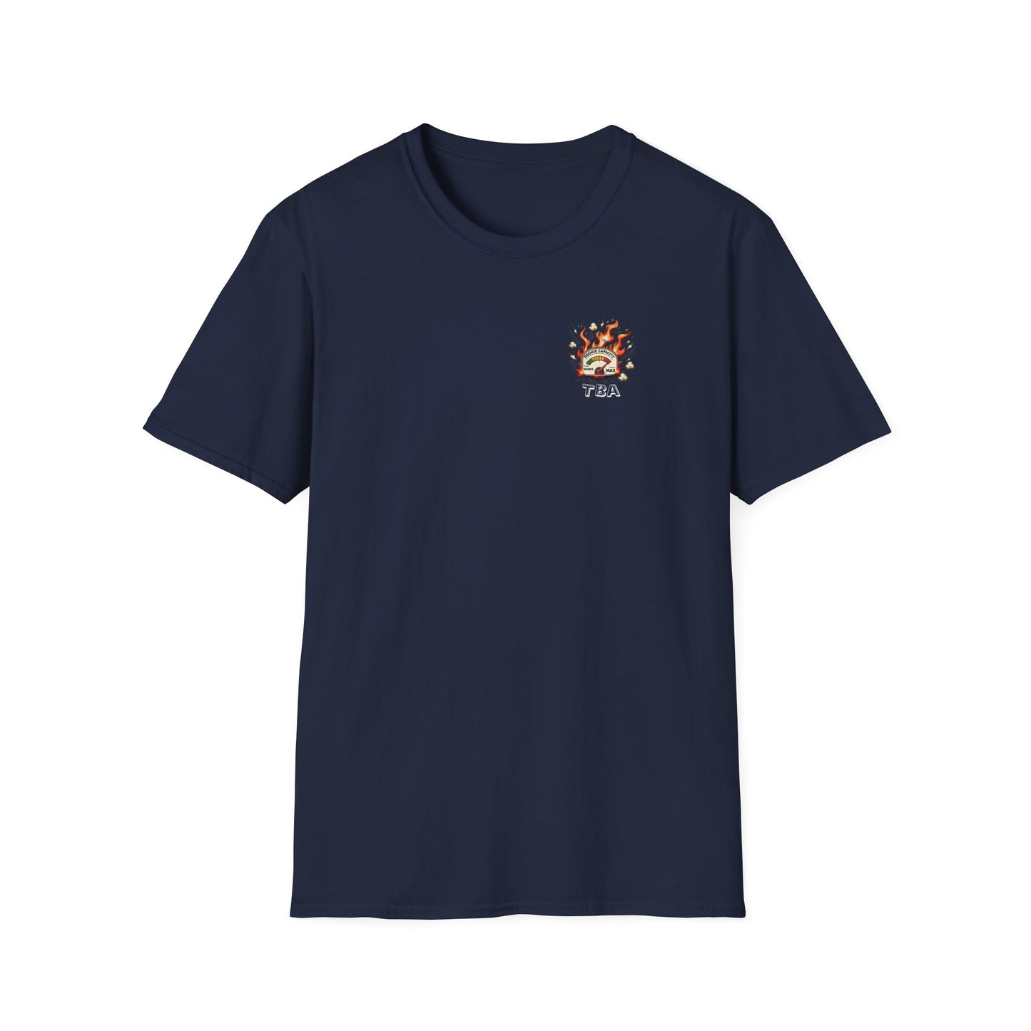 Over-Caffinated White Logo Unisex Softstyle T-Shirt
