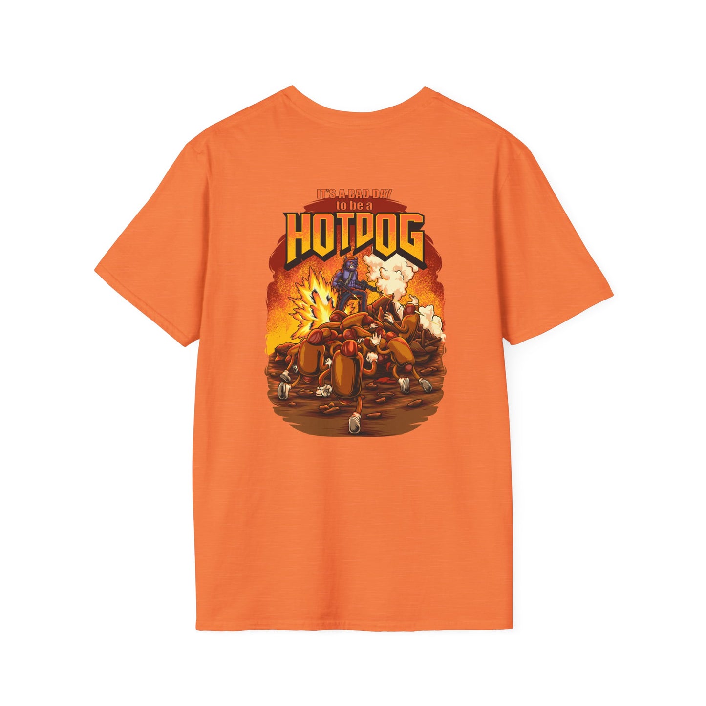 It's A Bad Day to be a HOTDOG Unisex Softstyle T-Shirt