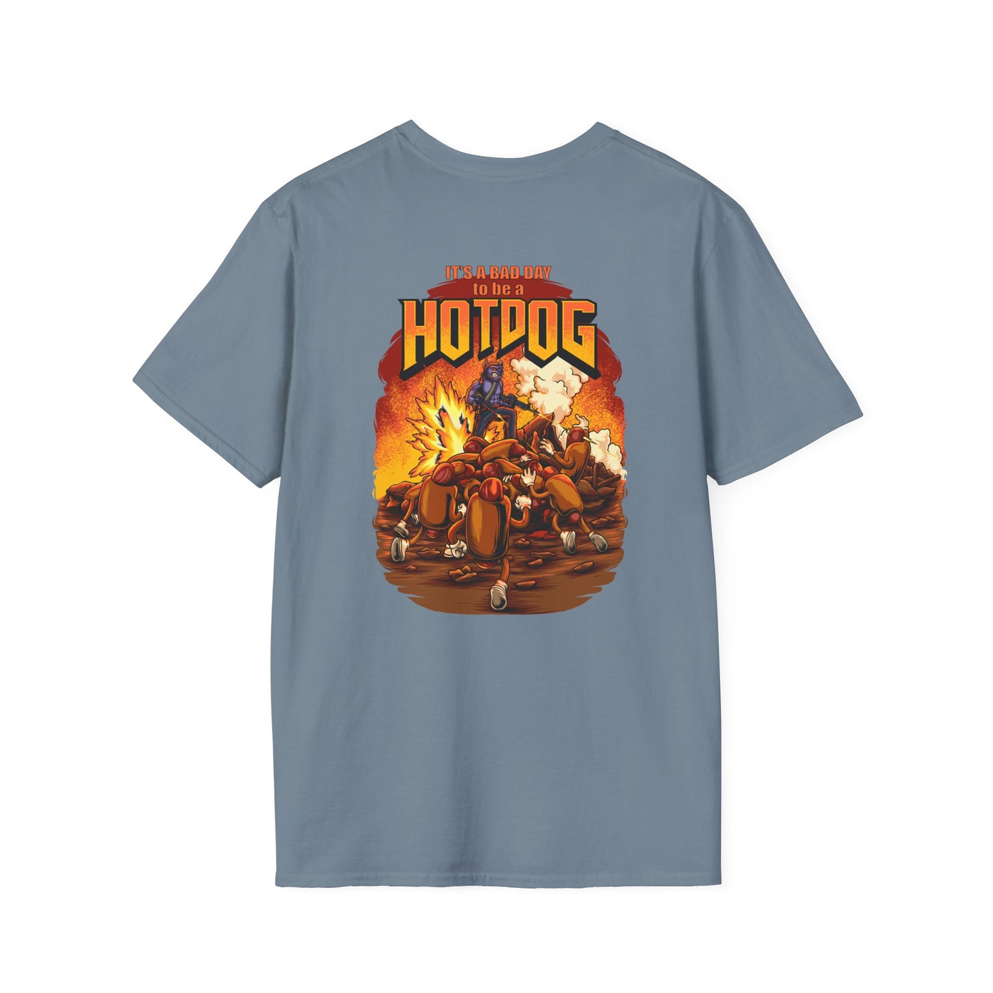 It's A Bad Day to be a HOTDOG Unisex Softstyle T-Shirt